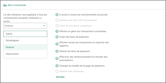 Guide de démarrage Merchant Portal