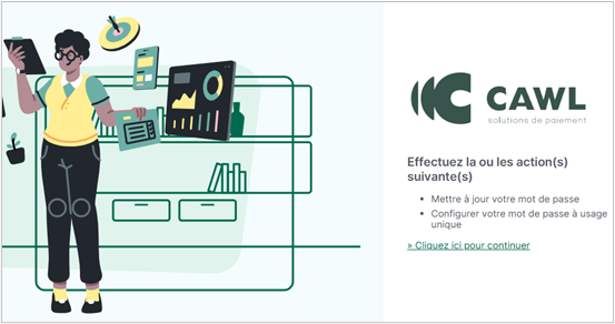 Screen Guide de démarrage Merchant Portal